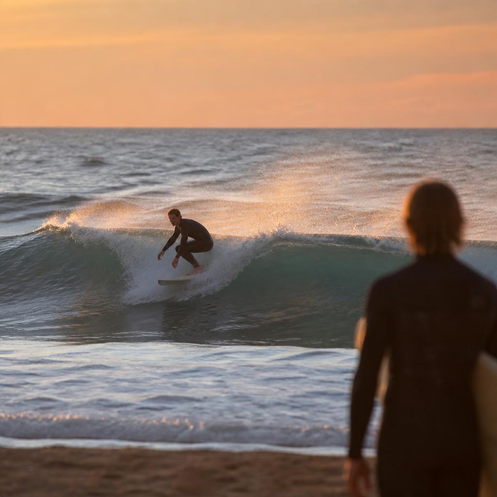 Surf sur une vague